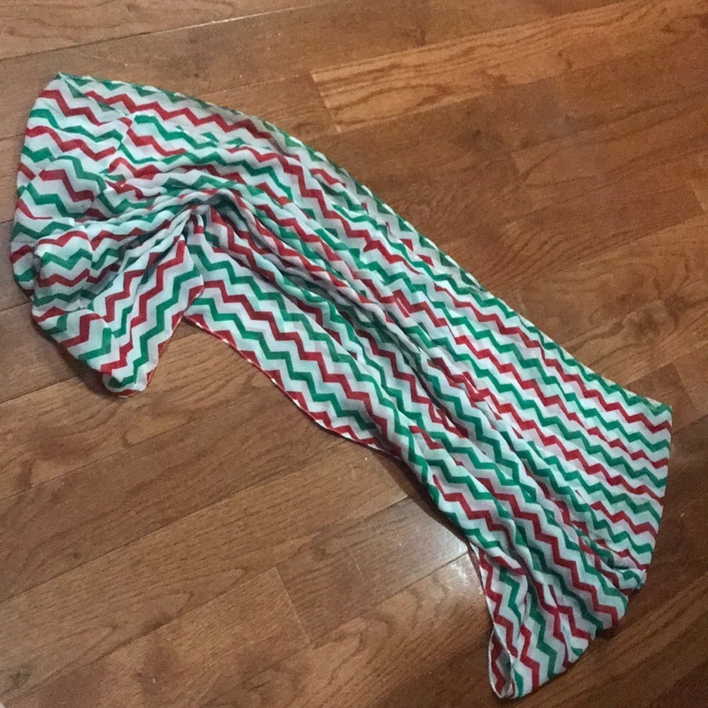 New sheer infinity chevron scarf